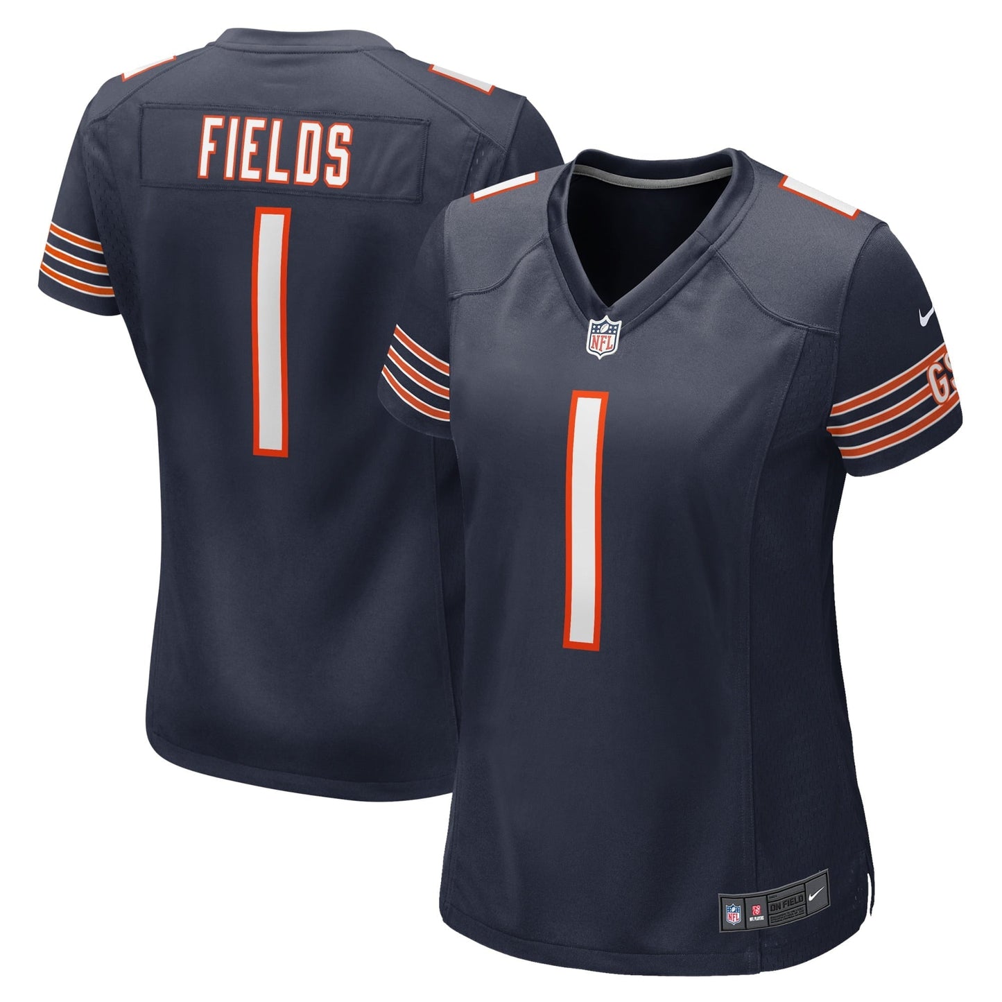 Women's Nike Justin Fields Navy Chicago Bears Player Game Jersey