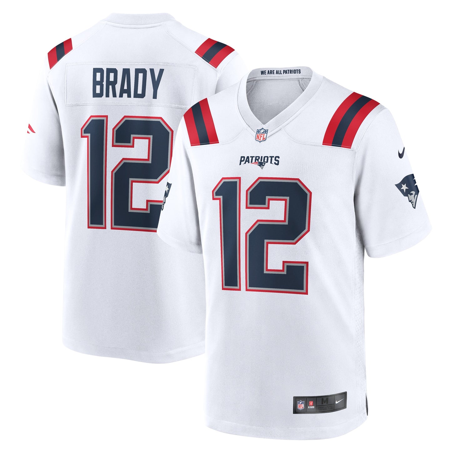 Tom Brady New England Patriots Nike Retired Game Jersey - White