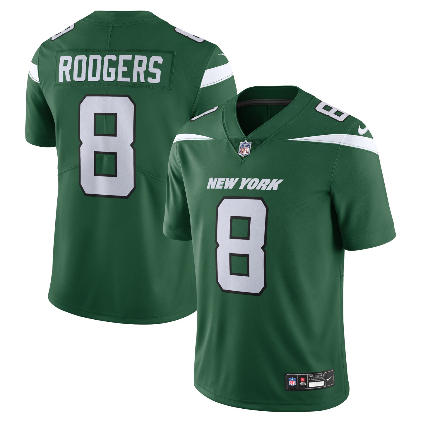 Aaron Rodgers New York Jets Nike Vapor Untouchable Limited Jersey - Gotham Green