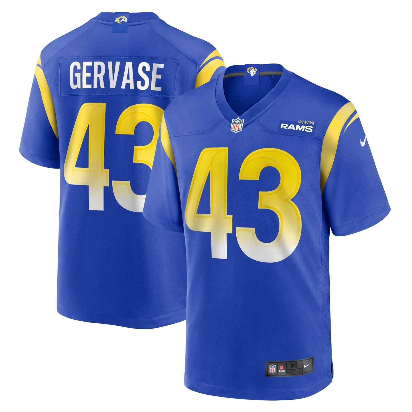 Men's Nike Jake Gervase Royal Los Angeles Rams Game Player Jersey