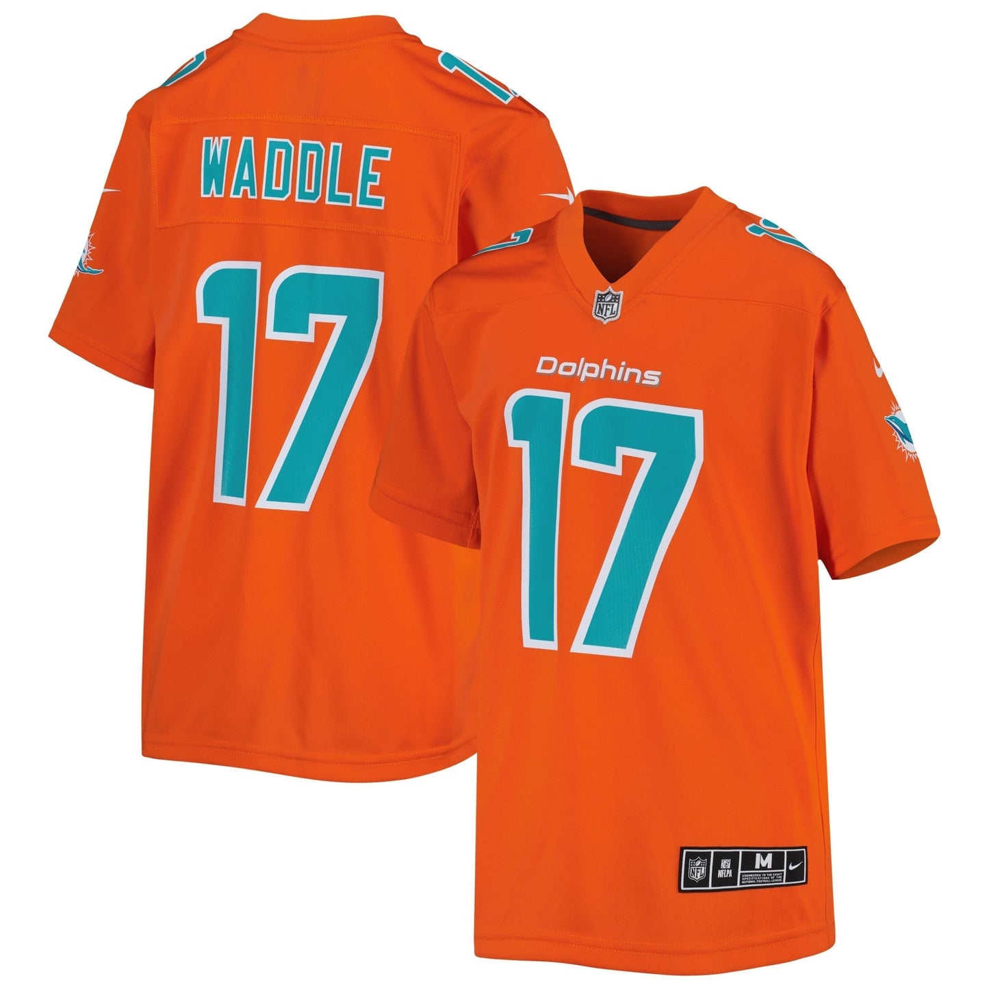 Youth Nike Jaylen Waddle Orange Miami Dolphins Inverted Game Jersey