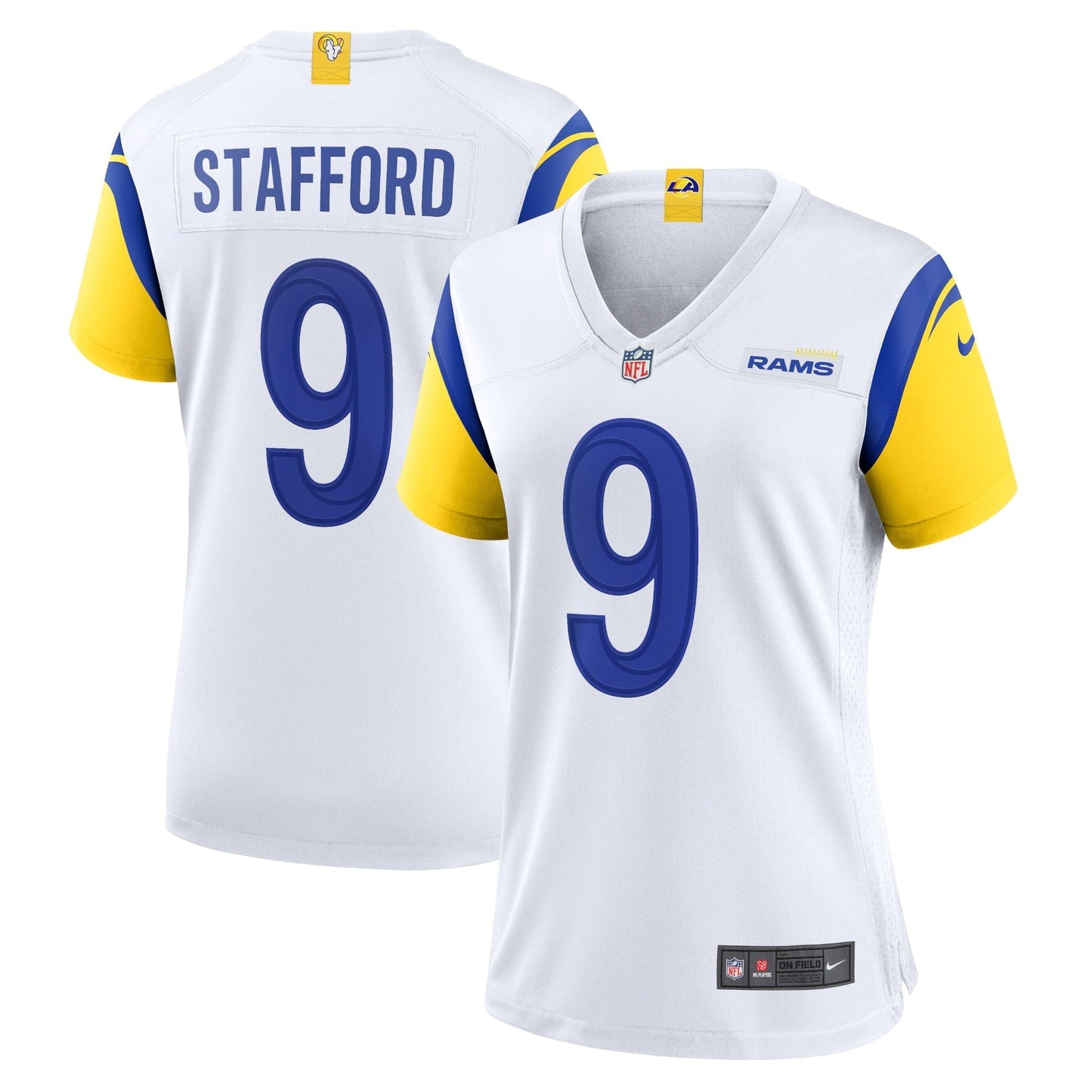 Women's Nike Matthew Stafford White Los Angeles Rams Alternate Player Game Jersey