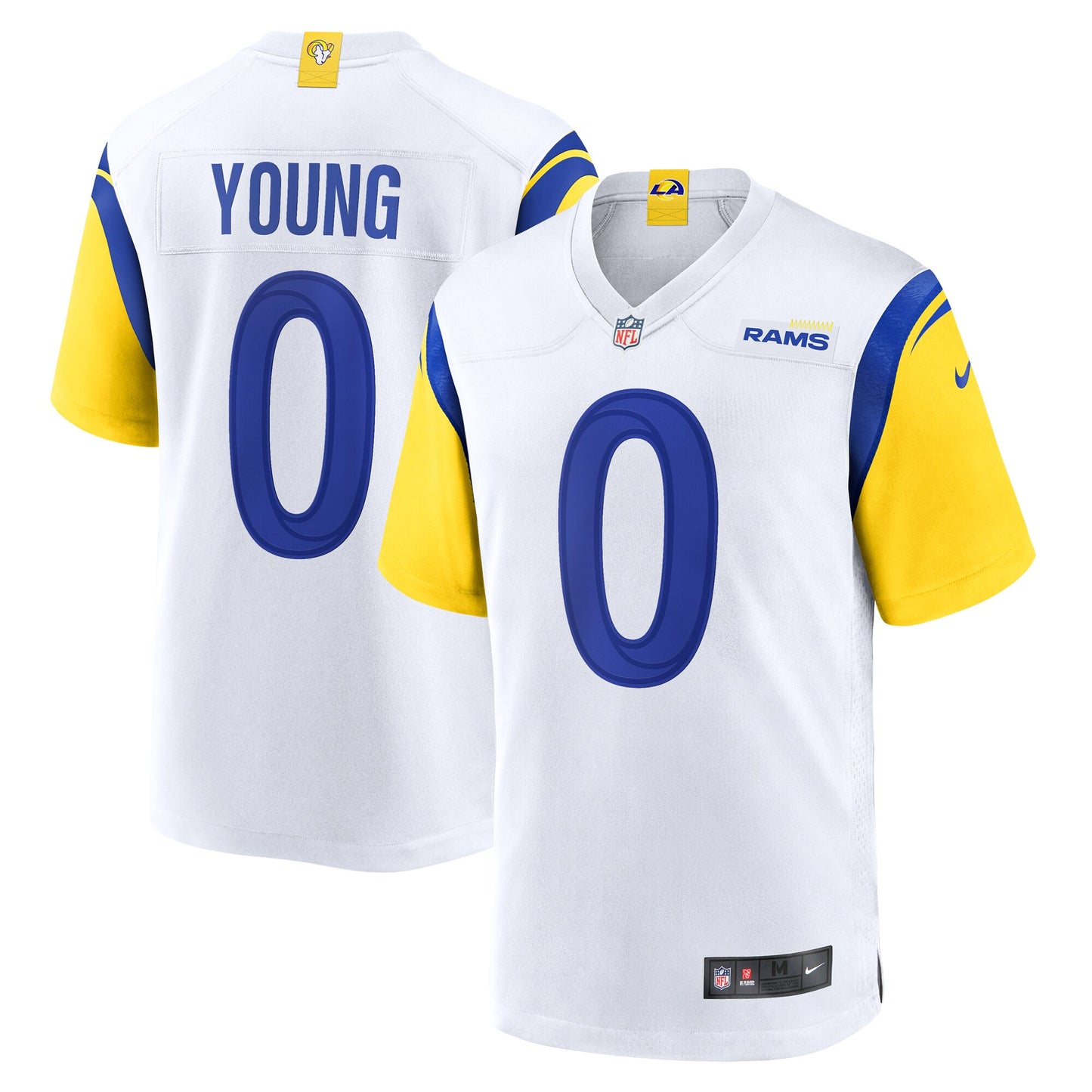 Byron Young Los Angeles Rams Nike Team Game Jersey -  White