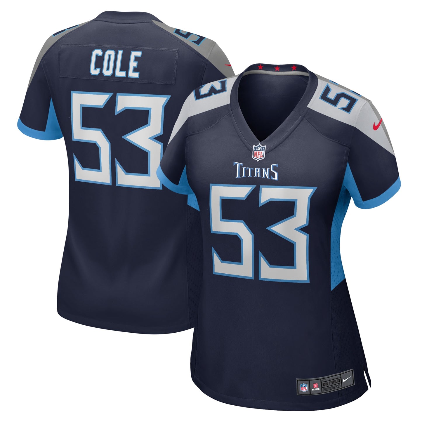 Dylan Cole Tennessee Titans Nike Women's Game Player Jersey - Navy