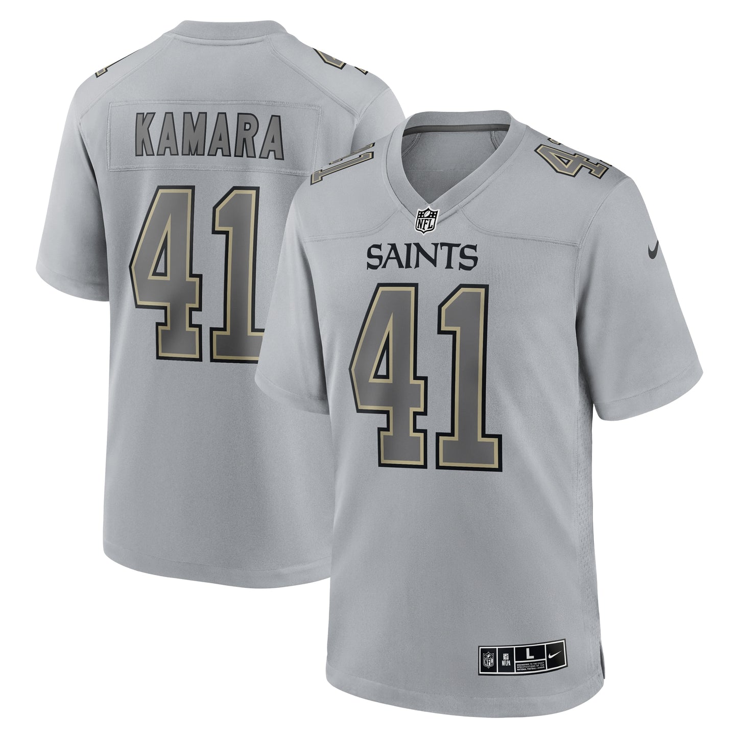 Alvin Kamara New Orleans Saints Nike Atmosphere Fashion Game Jersey - Gray