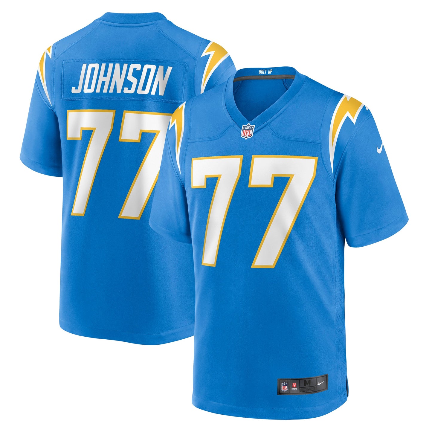 Zion Johnson Los Angeles Chargers Nike Player Game Jersey - Powder Blue